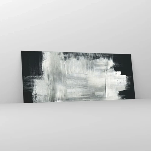 Glass picture - Woven from the Vertical and the Horizontal - 100x40 cm