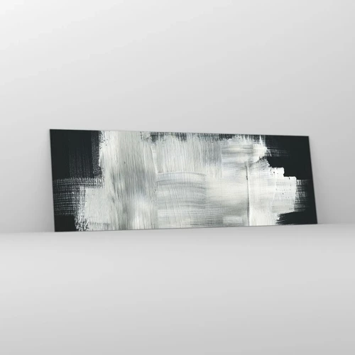 Glass picture - Woven from the Vertical and the Horizontal - 90x30 cm