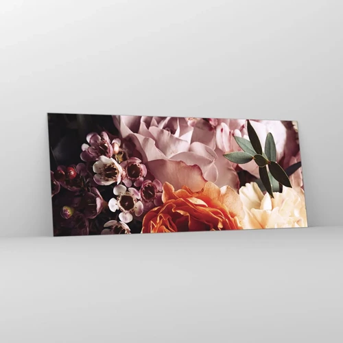 Glass picture - Wrapped by Beauty - 120x50 cm