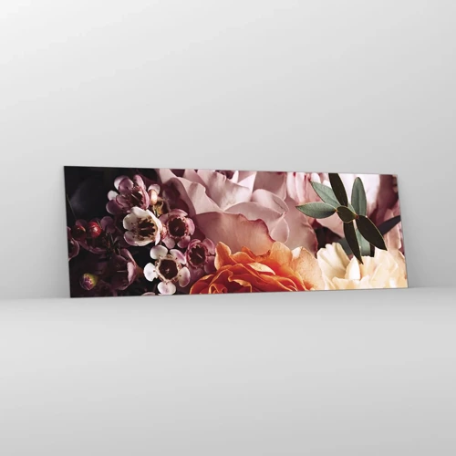 Glass picture - Wrapped by Beauty - 90x30 cm