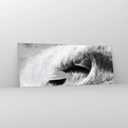 Glass picture - Wrath of the Ocean - 100x40 cm