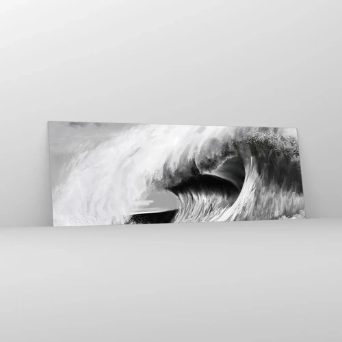 Glass picture - Wrath of the Ocean - 140x50 cm