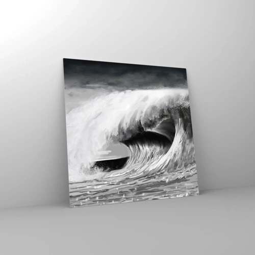 Glass picture - Wrath of the Ocean - 30x30 cm