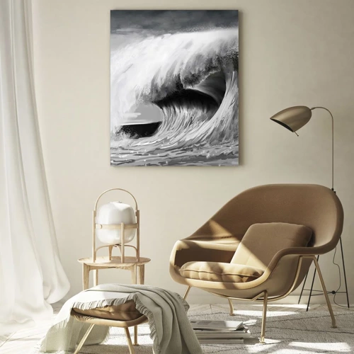 Glass picture - Wrath of the Ocean - 50x70 cm