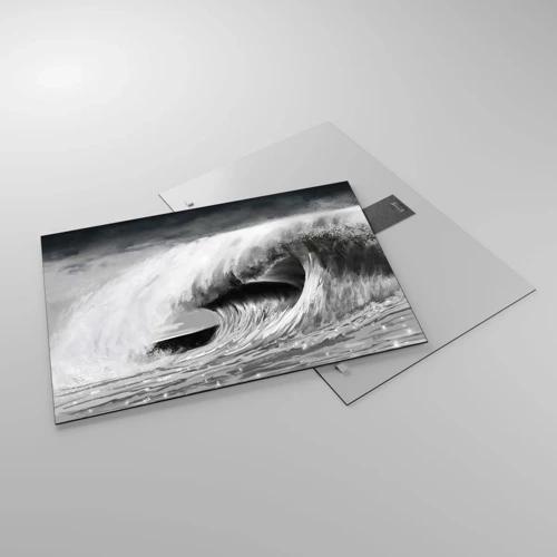 Glass picture - Wrath of the Ocean - 70x50 cm