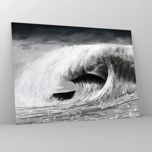 Glass picture - Wrath of the Ocean - 70x50 cm