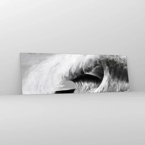 Glass picture - Wrath of the Ocean - 90x30 cm