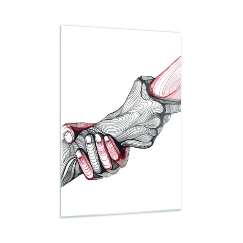 Glass picture - You Are in Good Hands - 50x70 cm