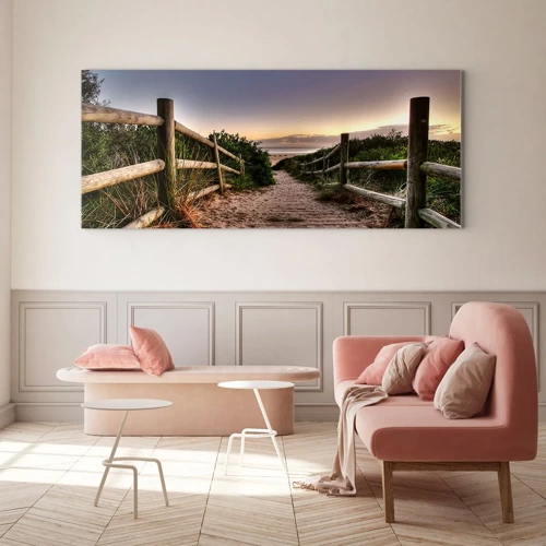 Glass picture - You Can See the Destination - 100x40 cm