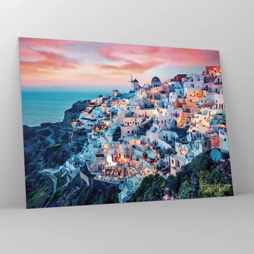 Glass picture - Your Big Greek Holidays - 70x50 cm