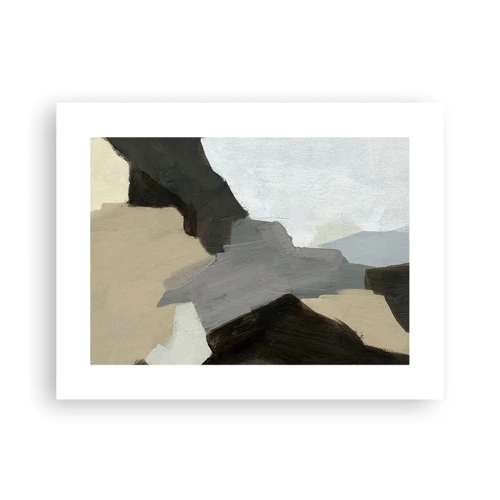 Poster - Abstract: Crossroads of Grey - 40x30 cm