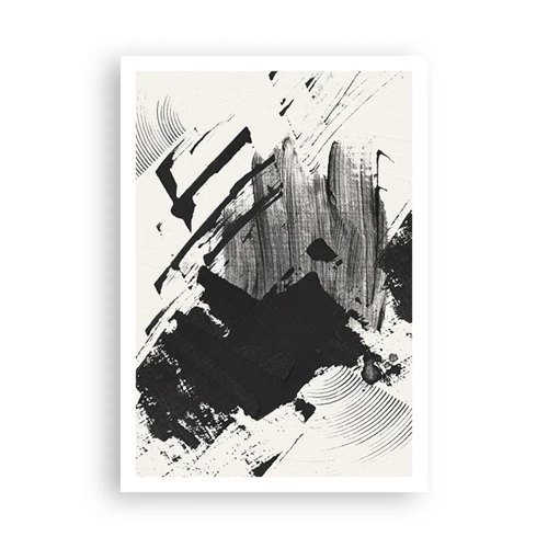 Poster - Abstract - Expression of Black - 70x100 cm