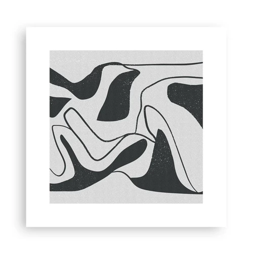 Poster - Abstract Fun in a Maze - 30x30 cm