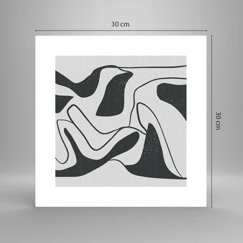 Poster - Abstract Fun in a Maze - 30x30 cm