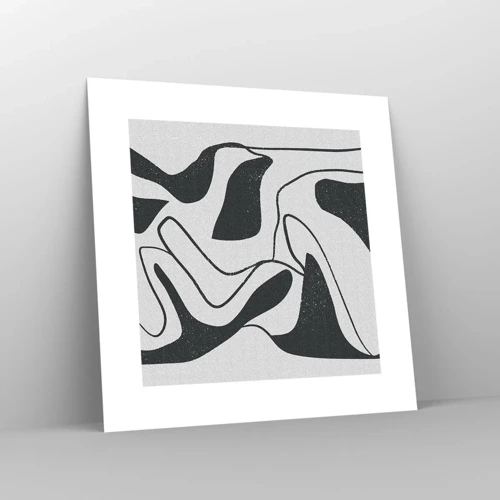 Poster - Abstract Fun in a Maze - 30x30 cm