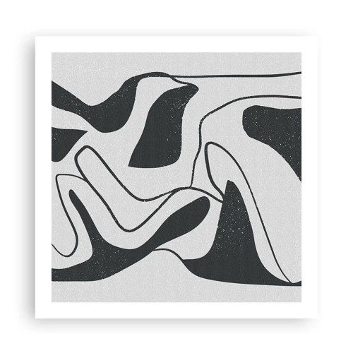 Poster - Abstract Fun in a Maze - 60x60 cm