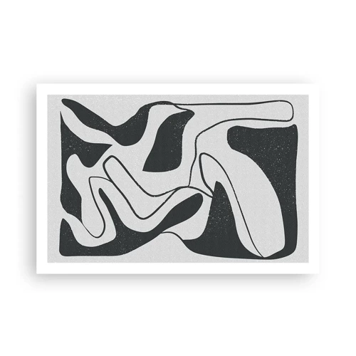 Poster - Abstract Fun in a Maze - 91x61 cm