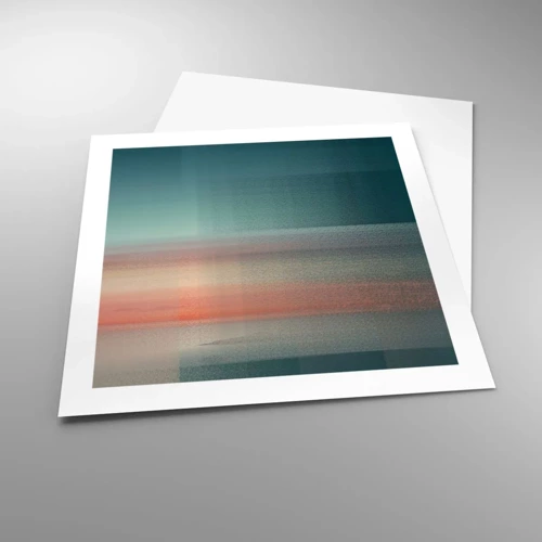 Poster - Abstract: Light Waves - 50x50 cm