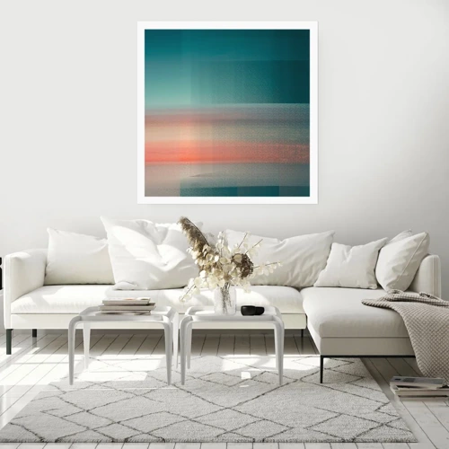 Poster - Abstract: Light Waves - 60x60 cm