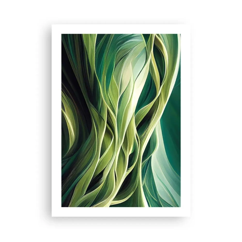 Poster - Abstract Playing Green - 50x70 cm