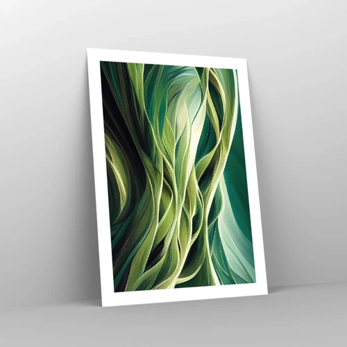 Poster - Abstract Playing Green - 50x70 cm