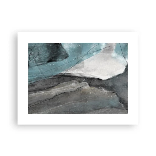 Poster - Abstract: Rocks and Ice - 40x30 cm