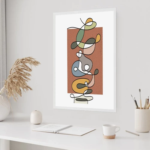 Poster - Abstract Worthy of a Smile - 30x40 cm