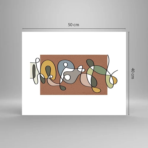 Poster - Abstract Worthy of a Smile - 50x40 cm