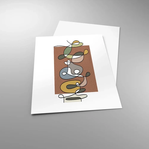 Poster - Abstract Worthy of a Smile - 50x70 cm