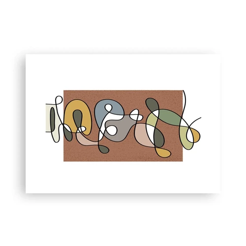 Poster - Abstract Worthy of a Smile - 70x50 cm