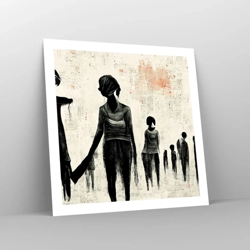 Poster - Against Solitude - 60x60 cm