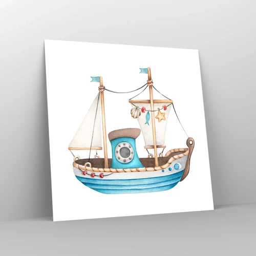 Poster - Ahoy, Adventure! - 40x40 cm
