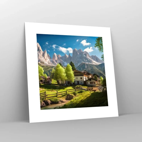 Poster - Alpine Idyll - 30x30 cm