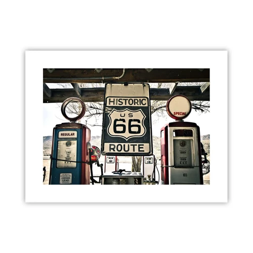 Poster - American Retro Trip - 40x30 cm