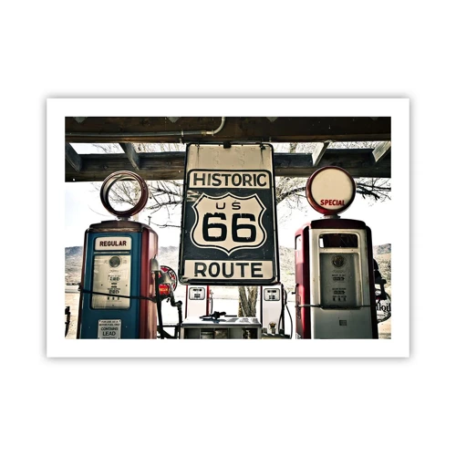 Poster - American Retro Trip - 70x50 cm