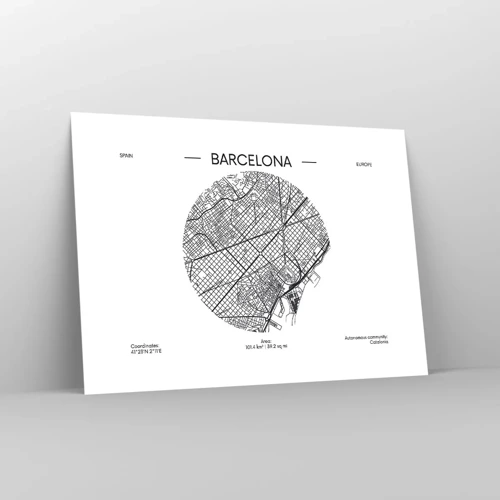 Poster - Anatomy of Barcelona - 70x50 cm