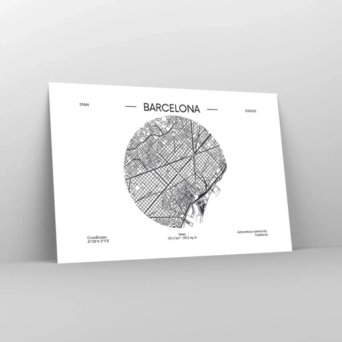 Poster - Anatomy of Barcelona - 91x61 cm