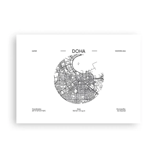 Poster - Anatomy of Doha - 70x50 cm