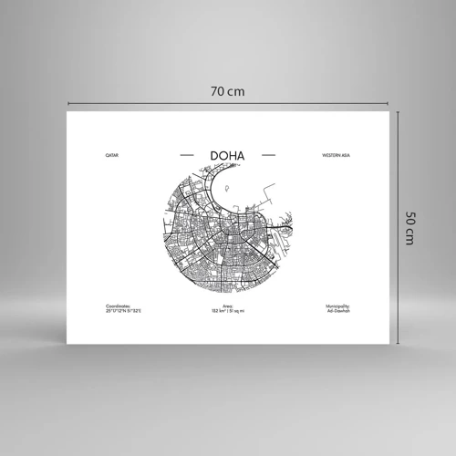 Poster - Anatomy of Doha - 70x50 cm