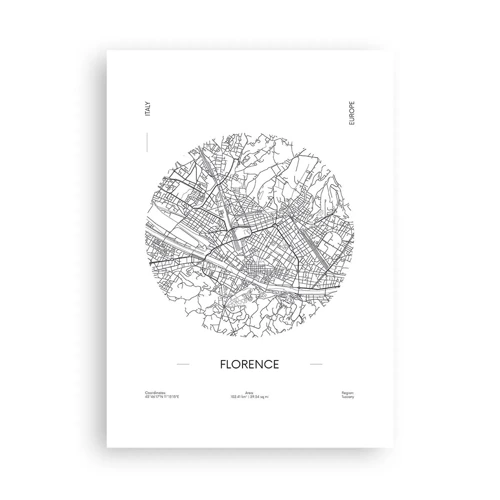 Poster - Anatomy of Florence - 50x70 cm