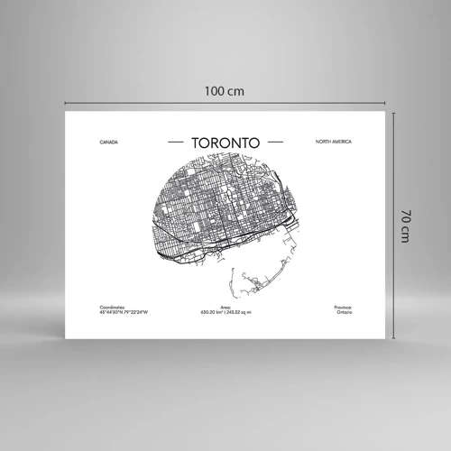 Poster - Anatomy of Toronto - 100x70 cm