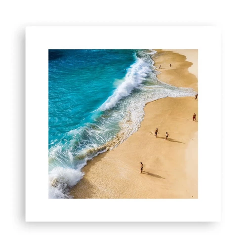 Poster - And Next the Sun, Beach… - 30x30 cm