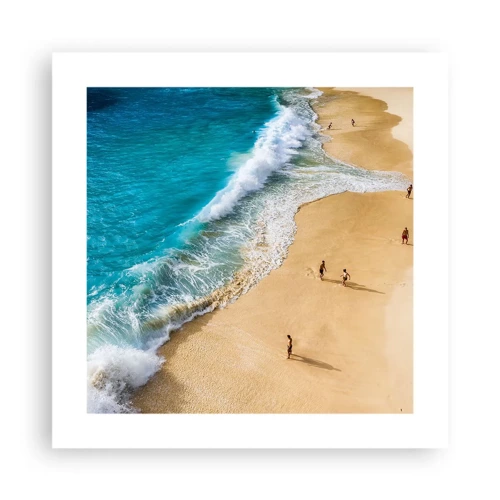 Poster - And Next the Sun, Beach… - 40x40 cm