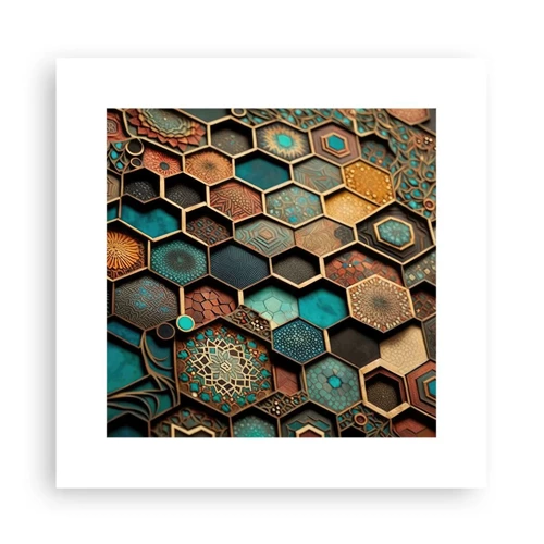 Poster - Arabic Ornaments - Variation - 30x30 cm