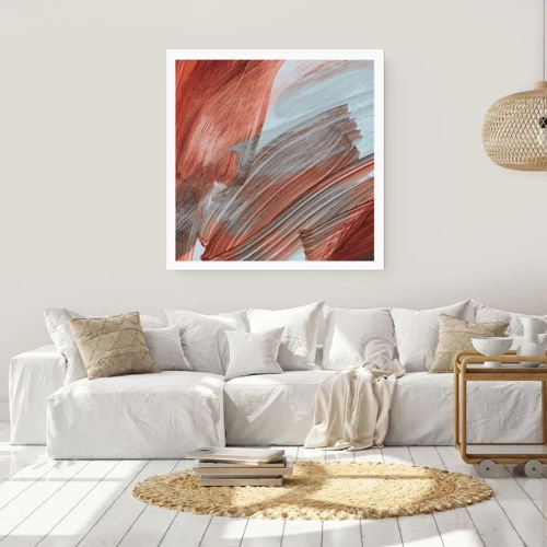 Poster - Autumnal and Windy Abstract - 30x30 cm