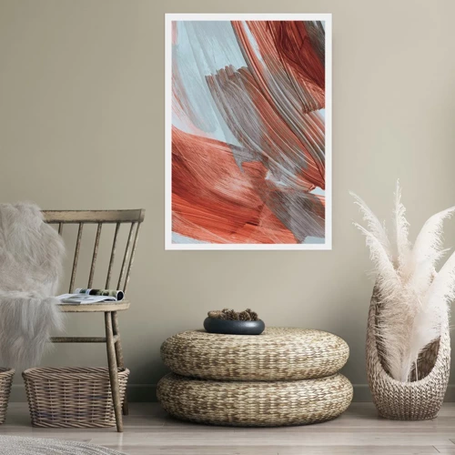 Poster - Autumnal and Windy Abstract - 30x40 cm