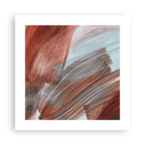 Poster - Autumnal and Windy Abstract - 40x40 cm