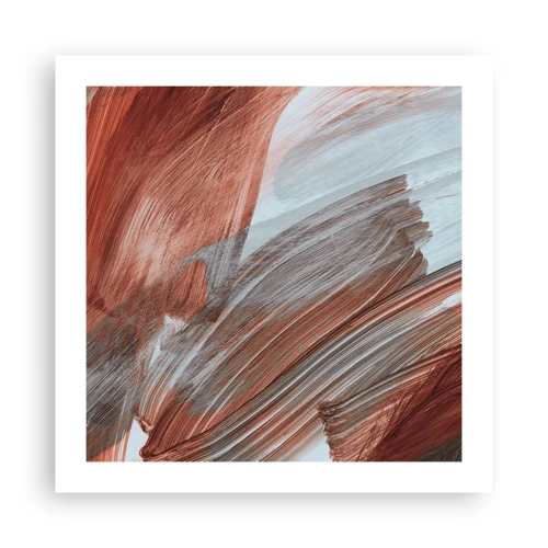 Poster - Autumnal and Windy Abstract - 50x50 cm