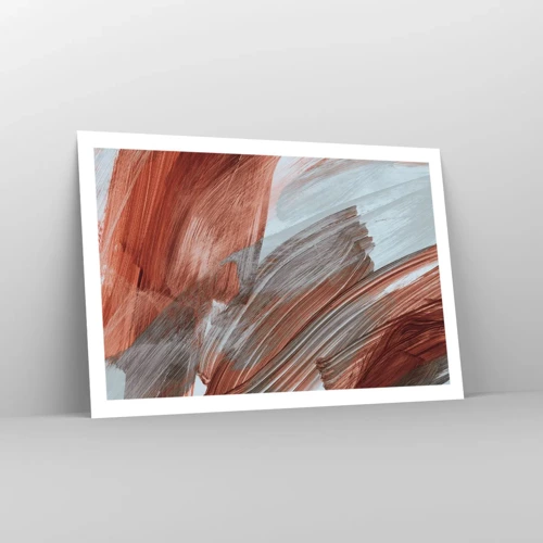 Poster - Autumnal and Windy Abstract - 91x61 cm