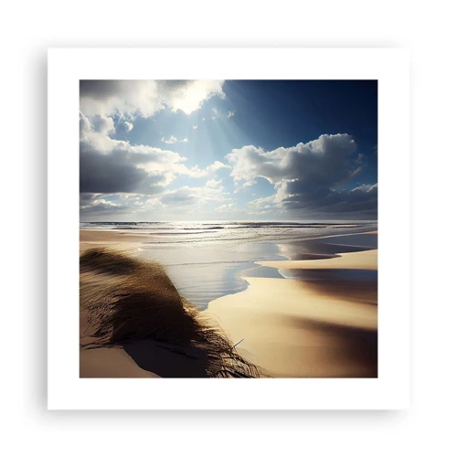 Poster - Beach, Wild Beach - 40x40 cm